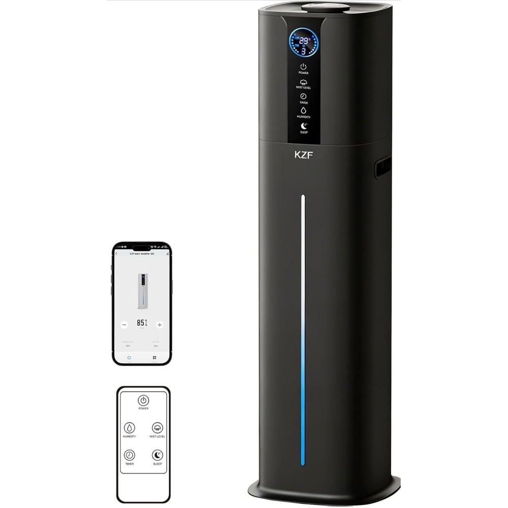 Lacidoll‎ Ultrasonic Cool Mist Humidifier Top-Fill LCD-JSQ-901 Quiet Night Light